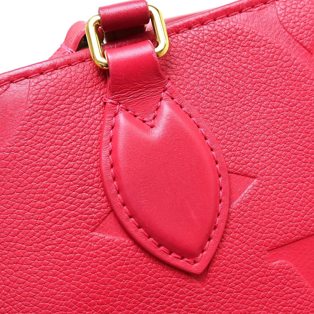 Louis Vuitton Onthego Monogram Empreinte Pink Leather Tote Bag Bag (Pre-Owned)