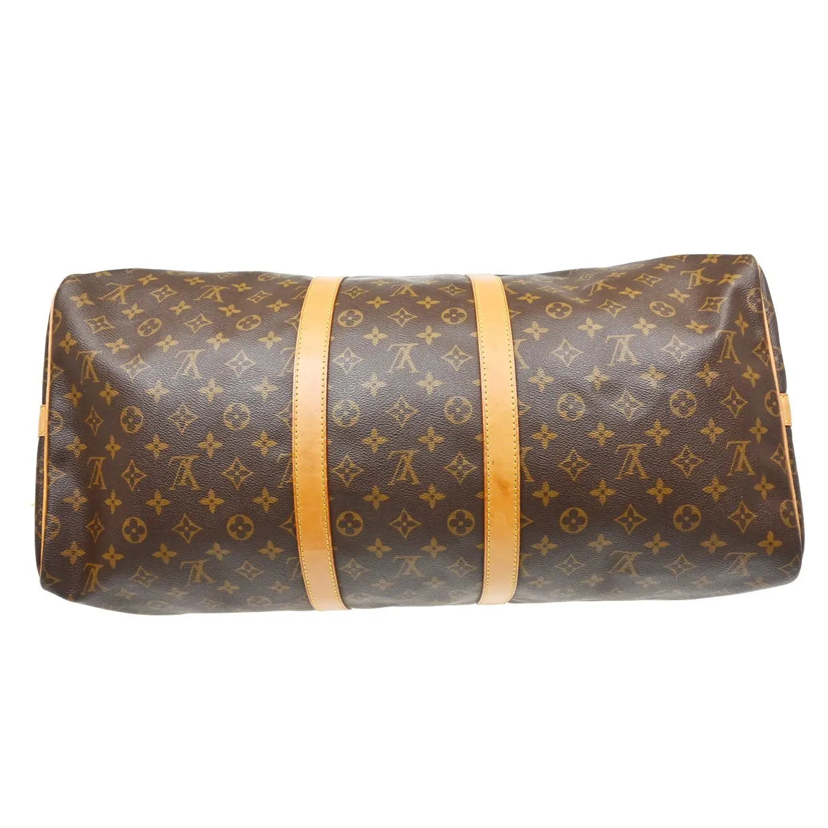 Louis Vuitton Keepall Bandouliere Bag Monogram Canvas Brown Canvas Travel Bag Bag (Pre-Owned)