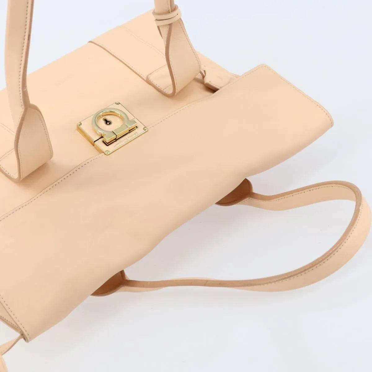 Salvatore Ferragamo Sookie Satchel Leather Pink Leather Handbag (Pre-Owned)