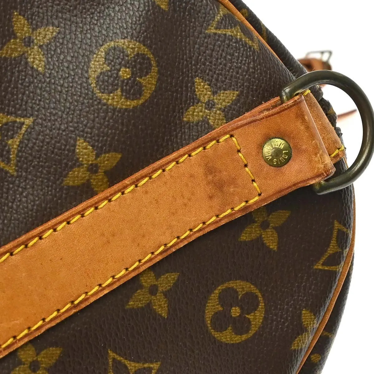 Louis Vuitton Keepall Bandouliere Bag Monogram Canvas Brown Canvas Travel Bag Bag (Pre-Owned)