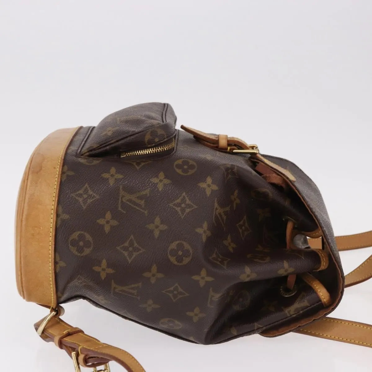 Louis Vuitton Montsouris Monogram Brown Canvas Backpack Bag (Pre-Owned)
