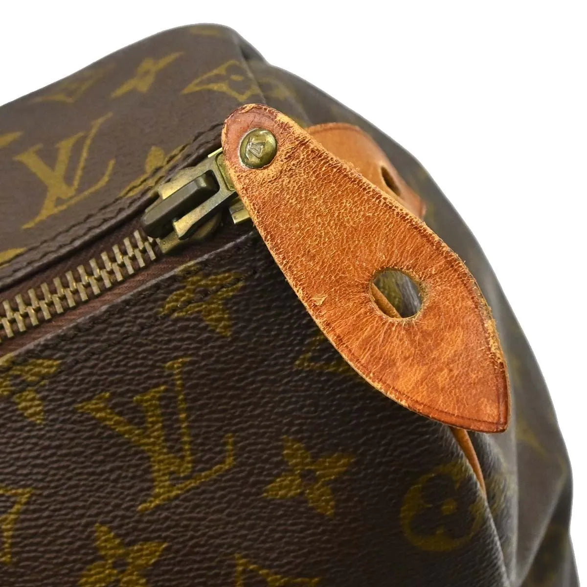 Louis Vuitton Speedy Handbag Monogram Canvas Brown Canvas Handbag (Pre-Owned)