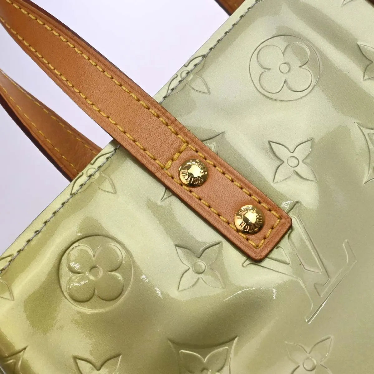 Louis Vuitton Mat Ring Agenda Cover Monogram Vernis Pm Gray Patent_Leather Handbag (Pre-Owned)