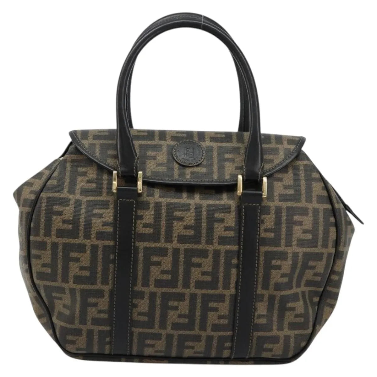 Fendi Zucca Tote Ff Motif Multicolour Canvas Handbag (Pre-Owned)