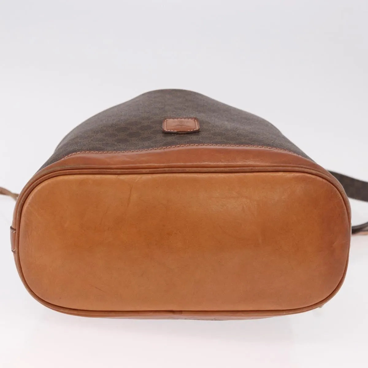 Celine Macadam Bucket Bag Canvas And Leather Brown Pvc Crossbody Bag Bag (Pre-Owned)