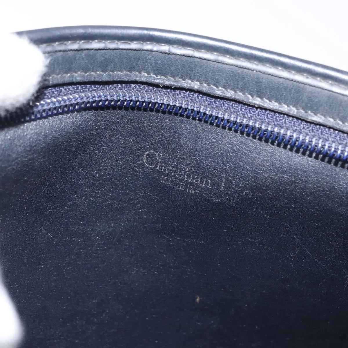 Christian Dior Vintage Trotter Canvas Navy Canvas Shoulder Bag Bag (Pre-Owned)