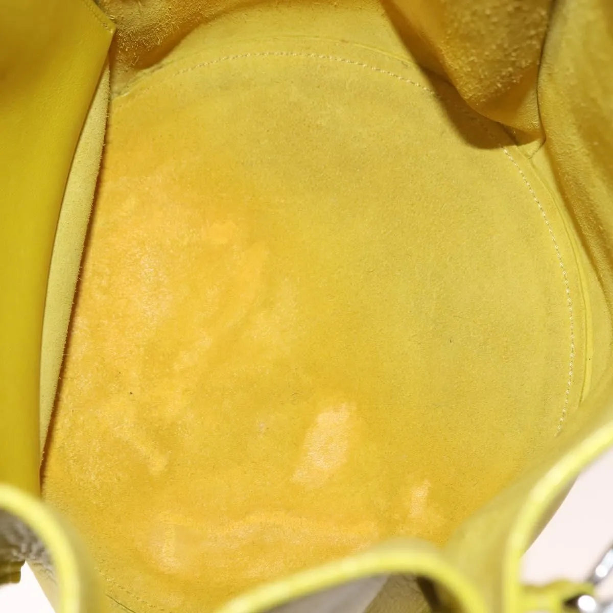 Celine Long Strap Big Bag Bucket Leather Yellow Leather Shoulder Bag Bag (Pre-Owned)