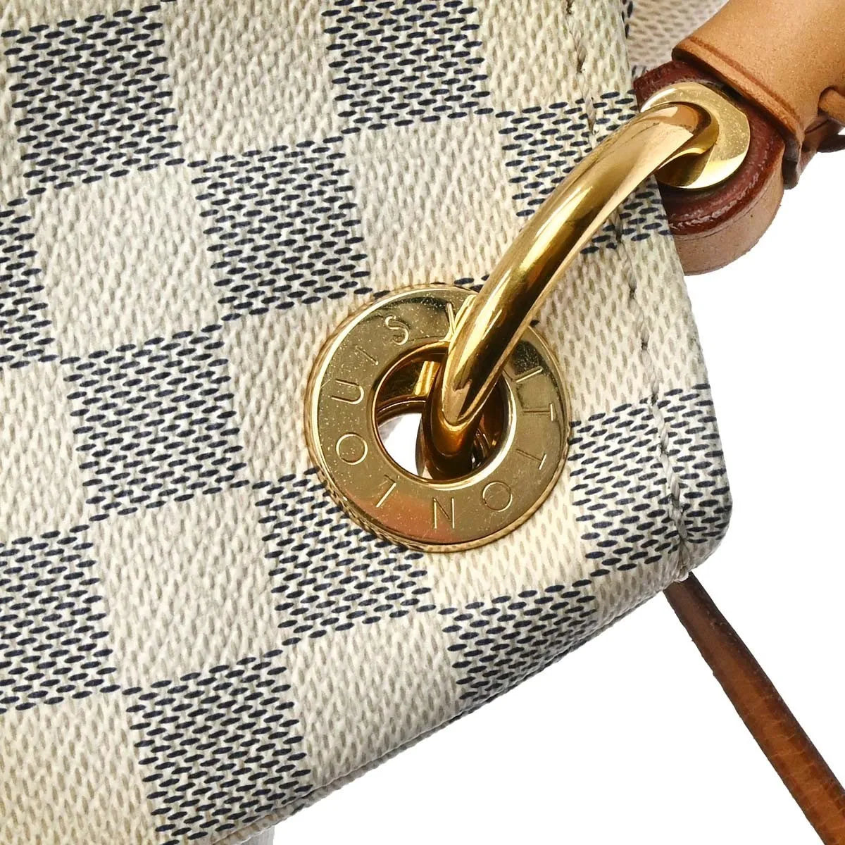 Louis Vuitton Artsy Damier White Canvas Handbag (Pre-Owned)