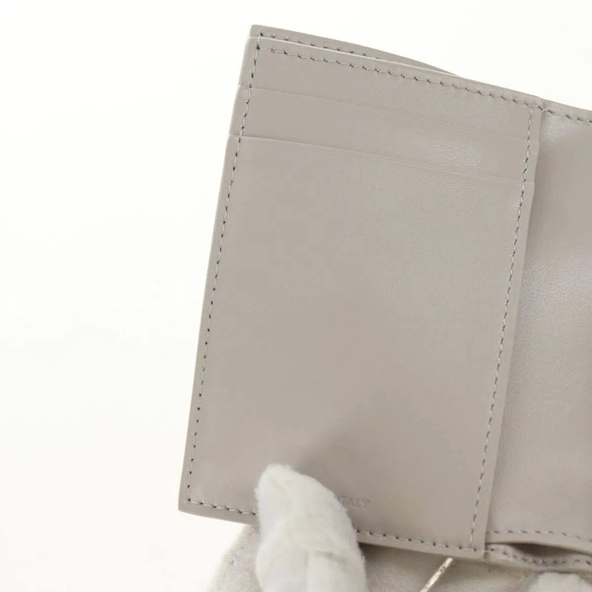 Celine Triomphe Trifold Leather Beige Leather Wallets Accessory (Pre-Owned)