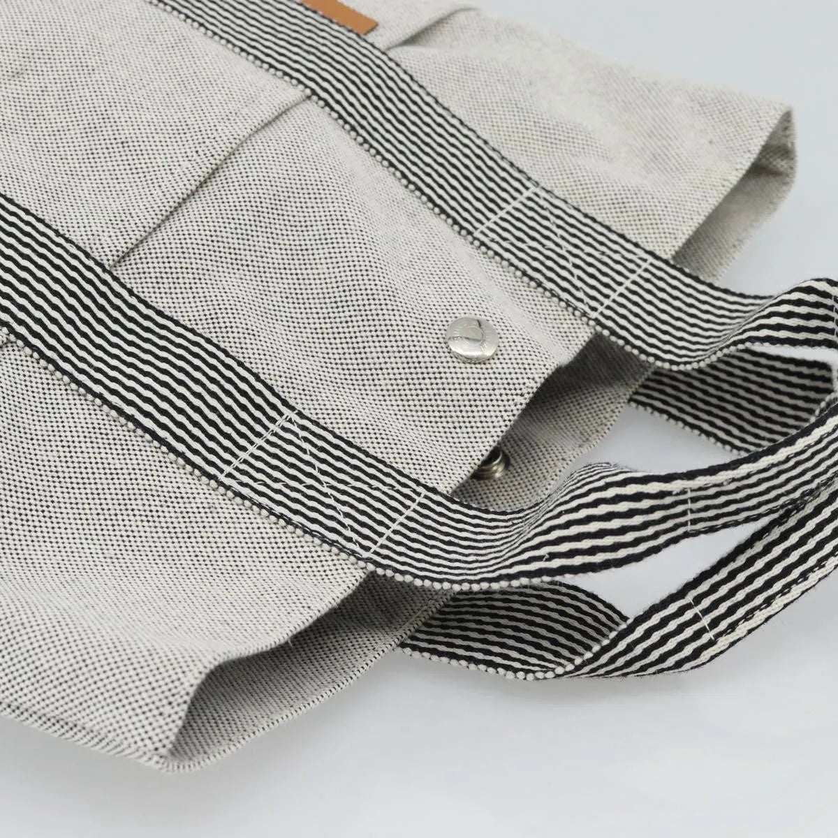 Hermes Fourre-Tout Herline Fourre-Tout Herline Gray Canvas Tote Bag Bag (Pre-Owned)