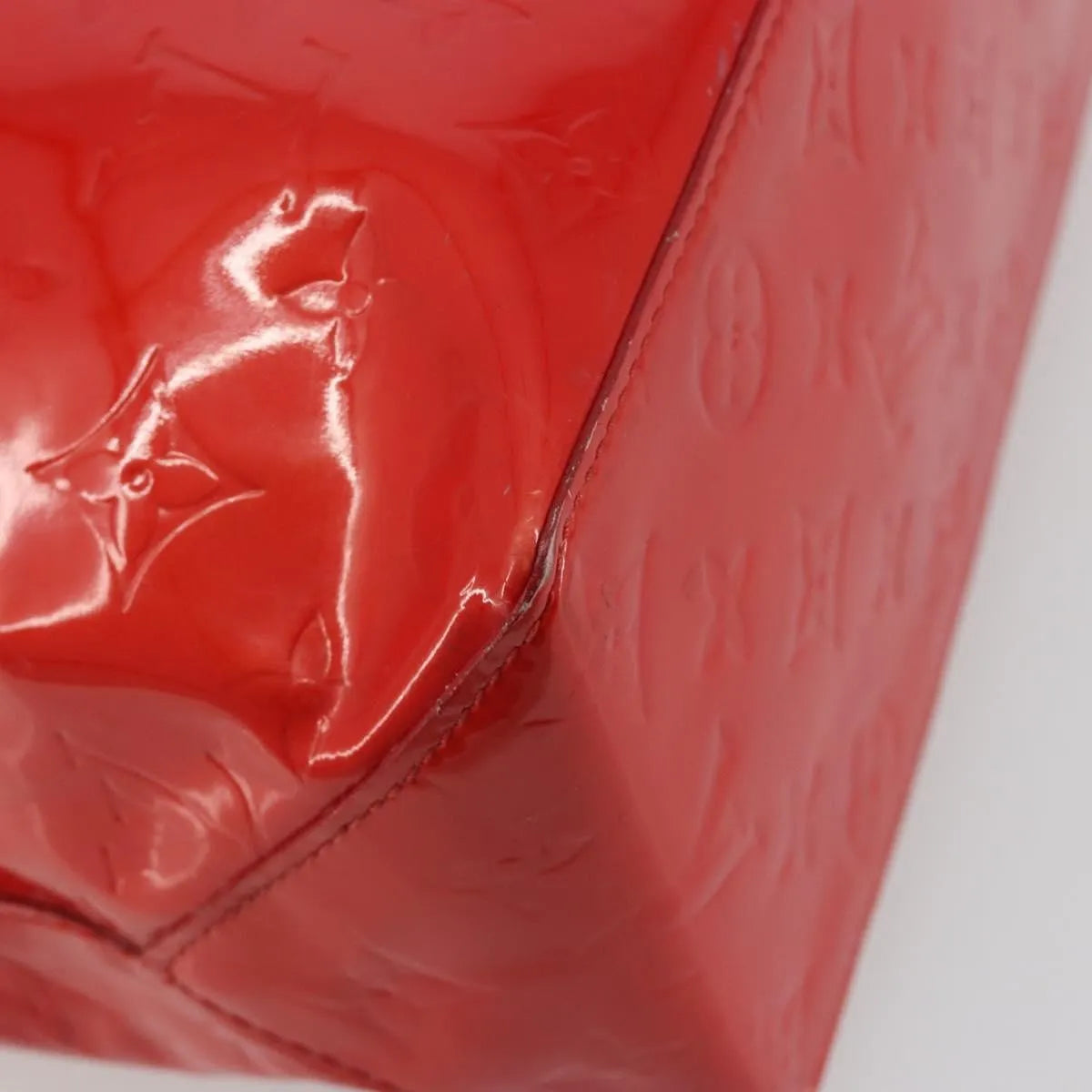 Louis Vuitton Reade Monogram Vernis Red Patent_Leather Handbag (Pre-Owned)
