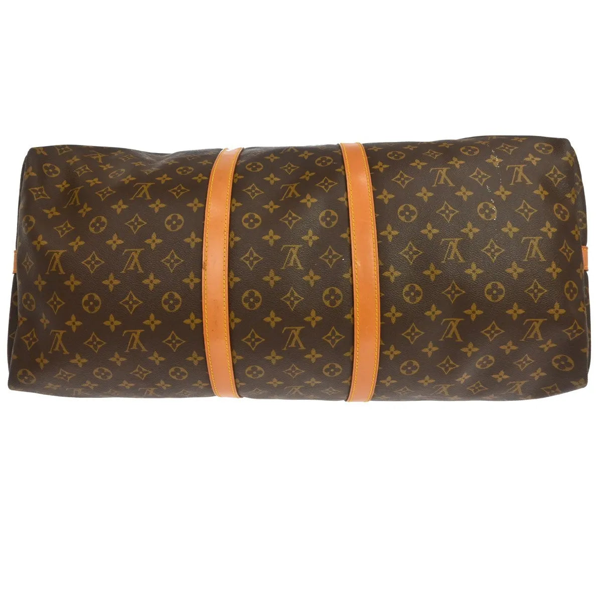 Louis Vuitton Keepall Bandouliere Monogram Canvas Brown Canvas Travel Bag Bag (Pre-Owned)