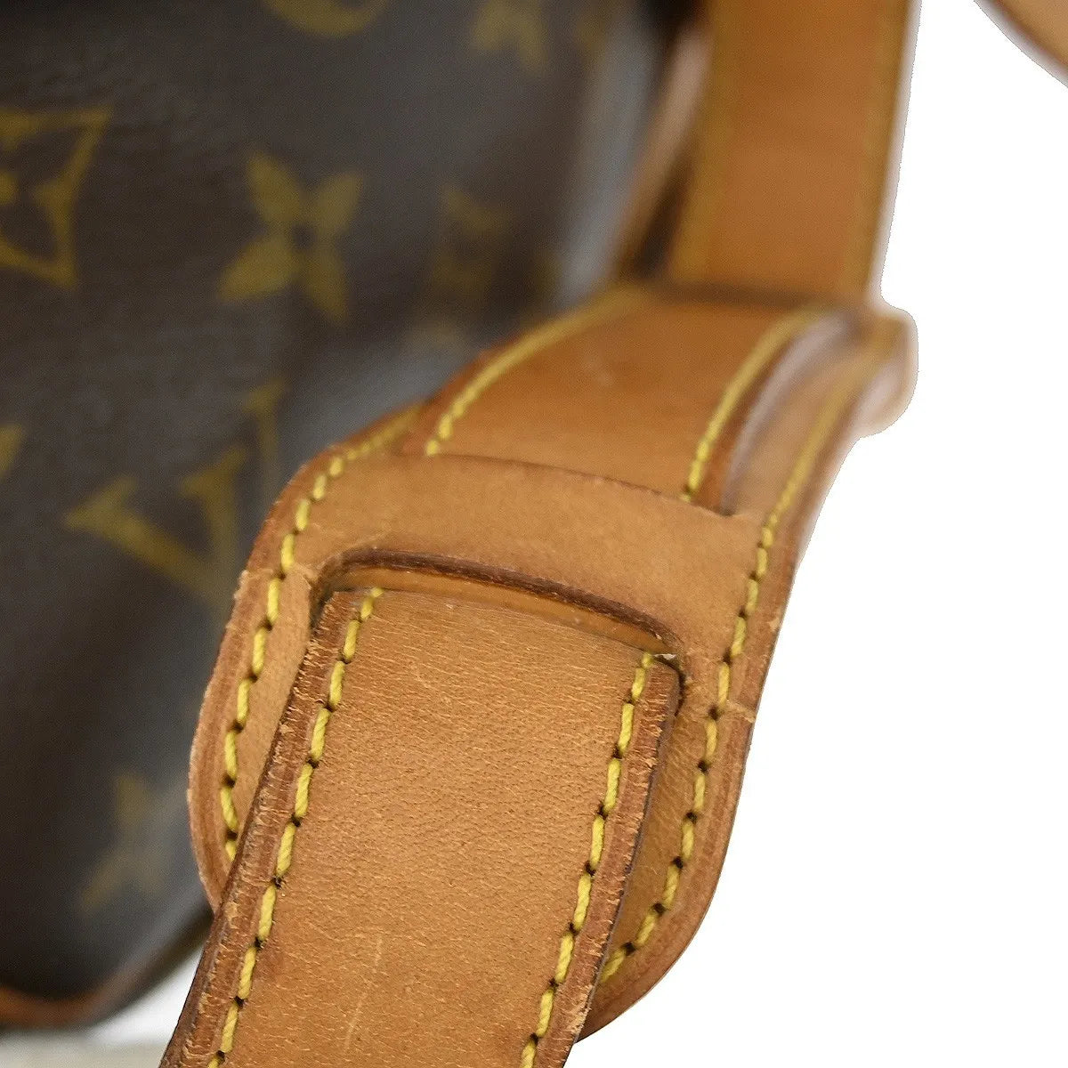 Louis Vuitton Saumur Handbag Monogram Canvas Brown Canvas Shoulder Bag Bag (Pre-Owned)