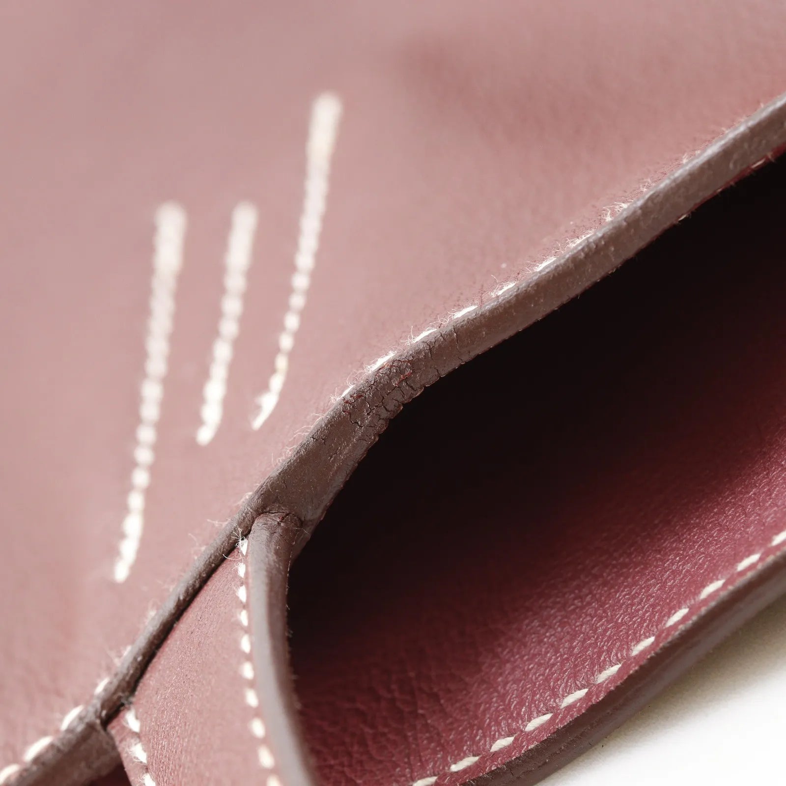 Hermes Double Sens Tote Veau Sikkim Burgundy Leather Tote Bag Bag (Pre-Owned)