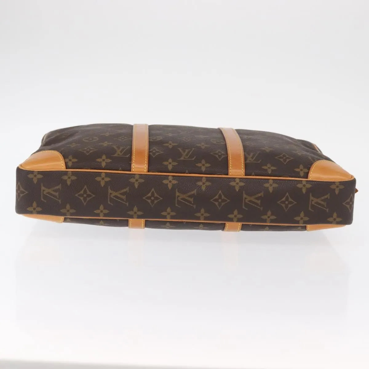 Louis Vuitton Porte Documents Voyage Monogram Canvas Brown Canvas Briefcase Bag (Pre-Owned)
