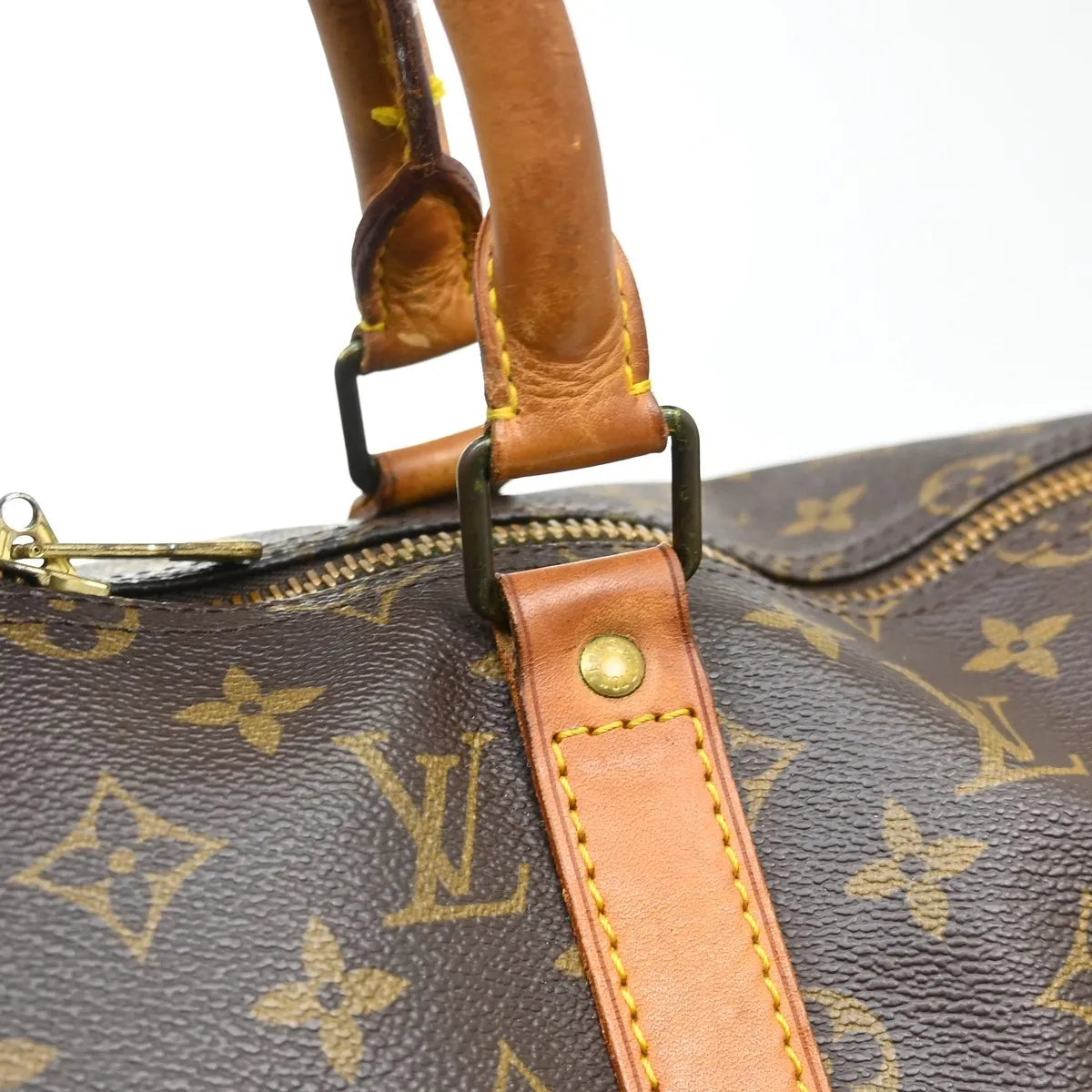 Louis Vuitton Keepall Monogram Canvas Brown Canvas Travel Bag Bag (Pre-Owned)