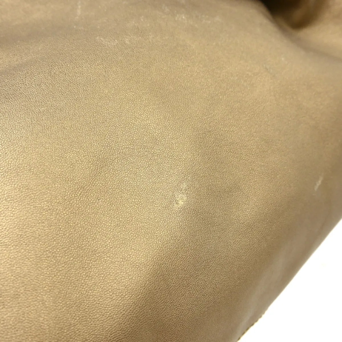 Loewe Anagram Logo Nappa Aire Hand Leather Gold Leather Handbag (Pre-Owned)