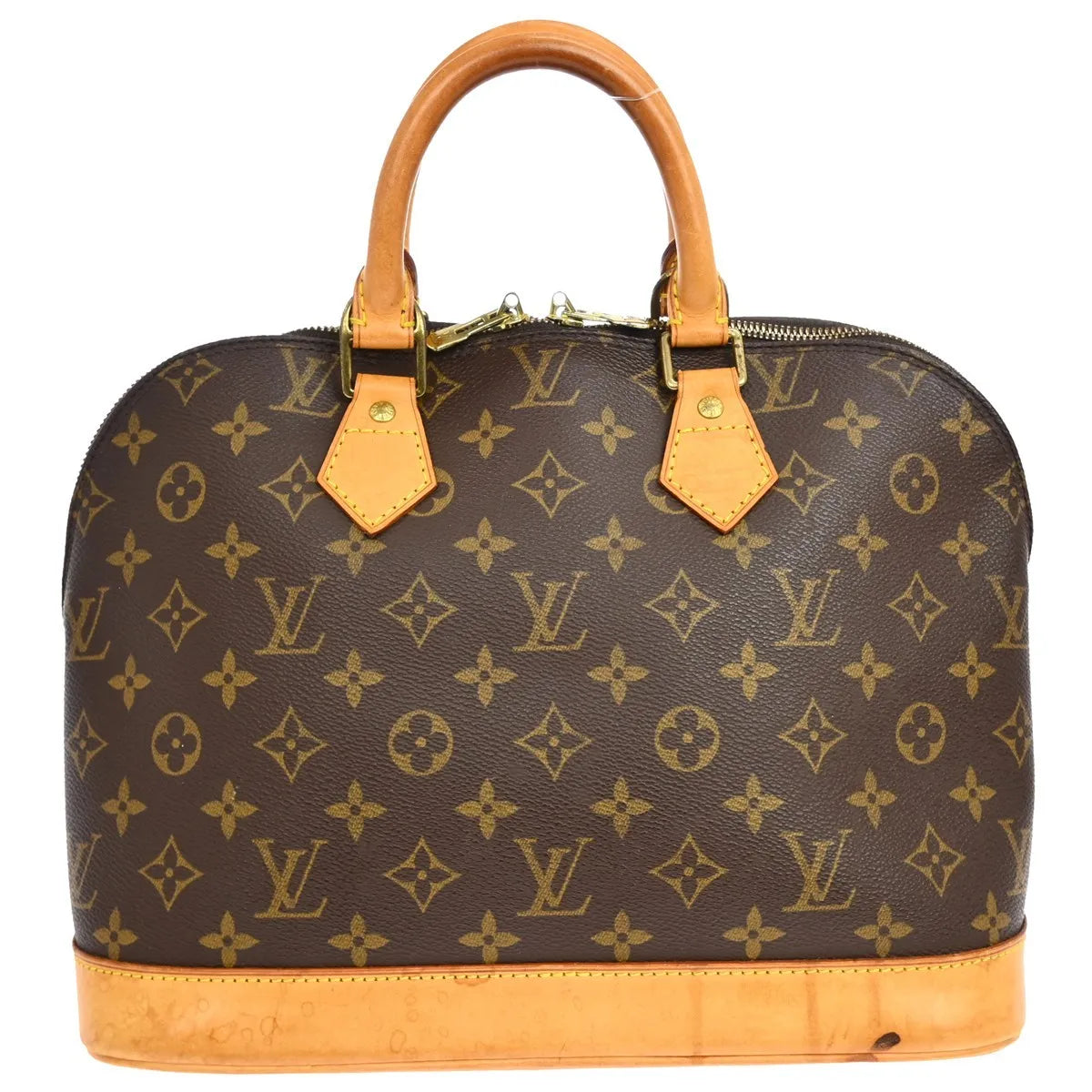 Louis Vuitton Alma Monogram Brown Canvas Handbag (Pre-Owned)