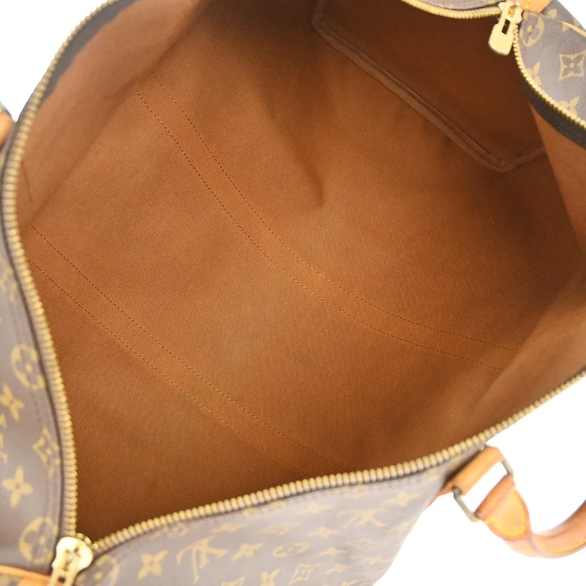 Louis Vuitton Keepall Bag Monogram Canvas Brown Canvas Travel Bag Bag (Pre-Owned)