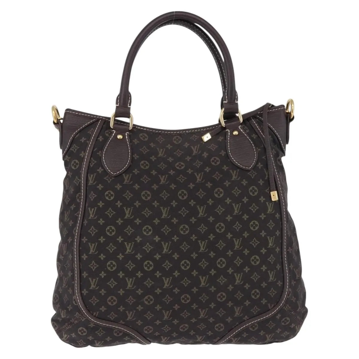 Louis Vuitton Angele Mini Lin Brown Canvas Handbag (Pre-Owned)