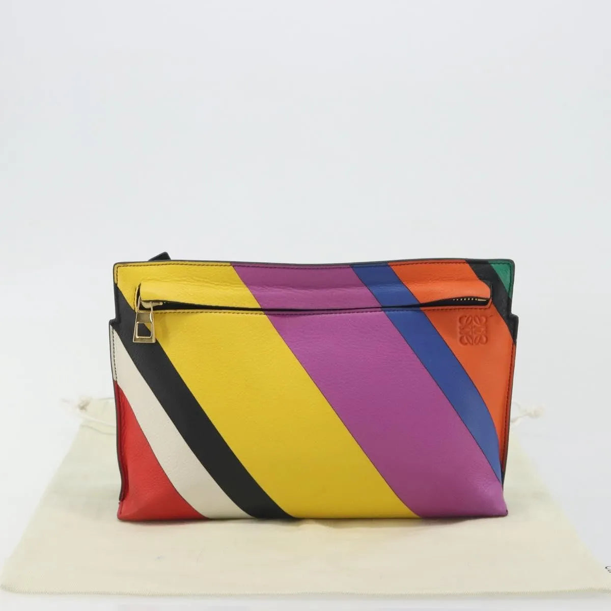 Loewe T Messenger Leather Multicolour Leather Shoulder Bag Bag (Pre-Owned)