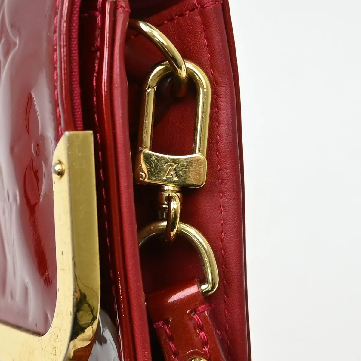 Louis Vuitton Rossmore Handbag Monogram Vernis Red Patent_Leather Shoulder Bag Bag (Pre-Owned)