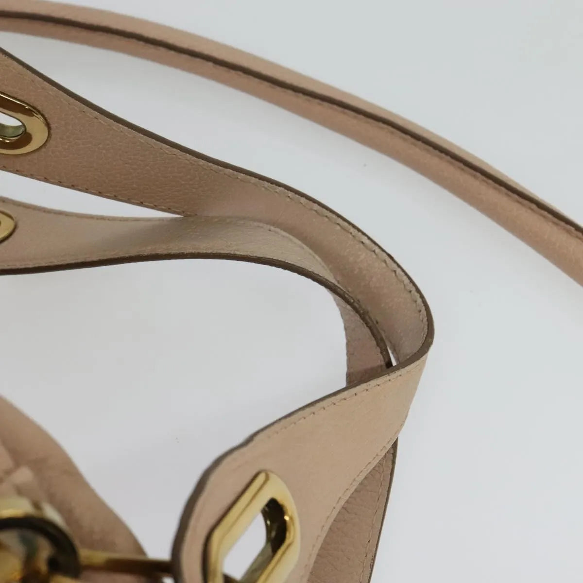 Chloe Paraty Quilted Leather Beige Leather Handbag (Pre-Owned)