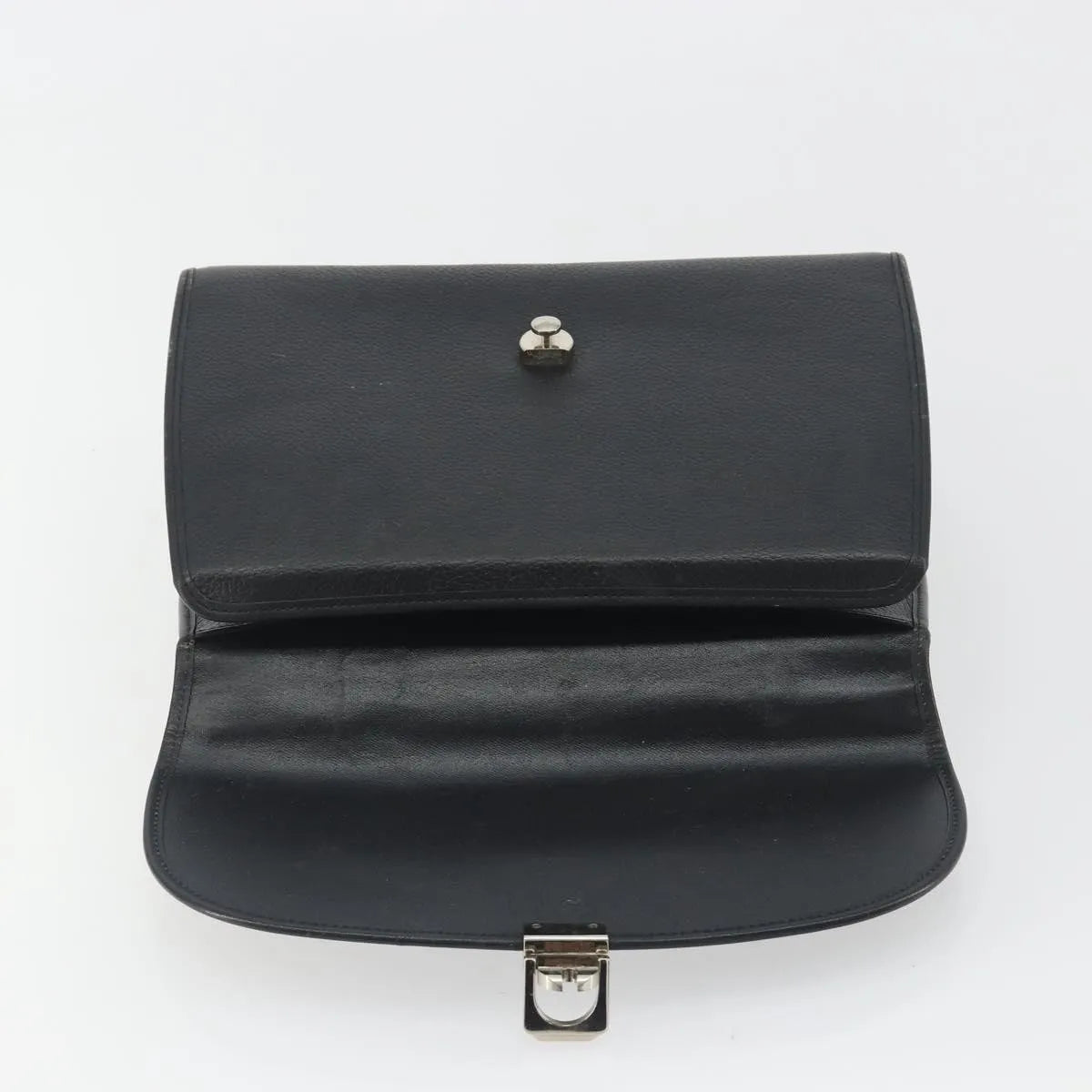 Burberry Vintage Leather Black Leather Handbag (Pre-Owned)