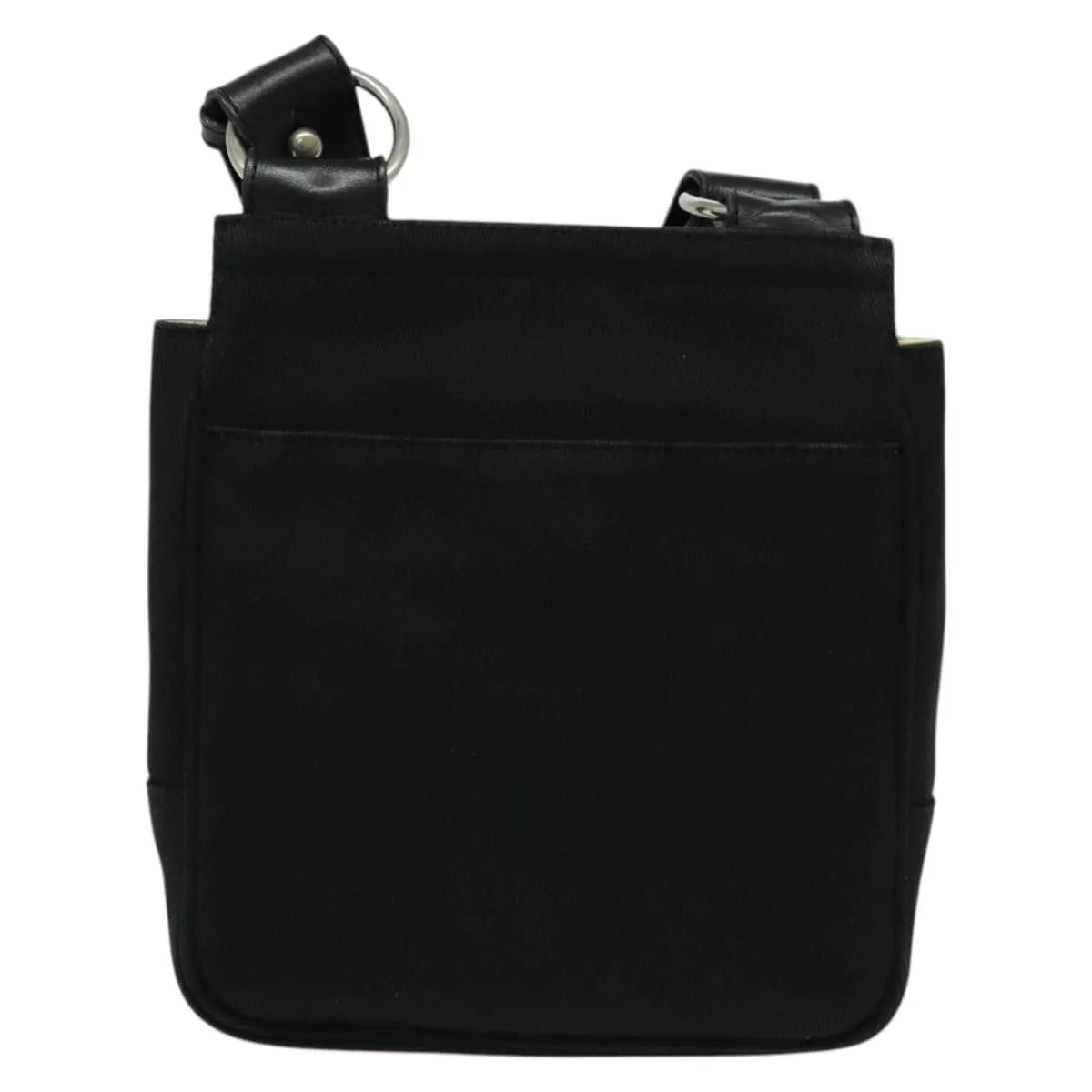 Burberry Blue Label Canvas Black Canvas Shoulder Bag Bag (Pre-Owned)