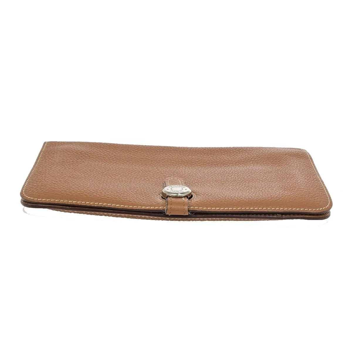Hermes Dogon Duo Combined Leather Brown Leather Wallets Accessory (Pre-Owned)