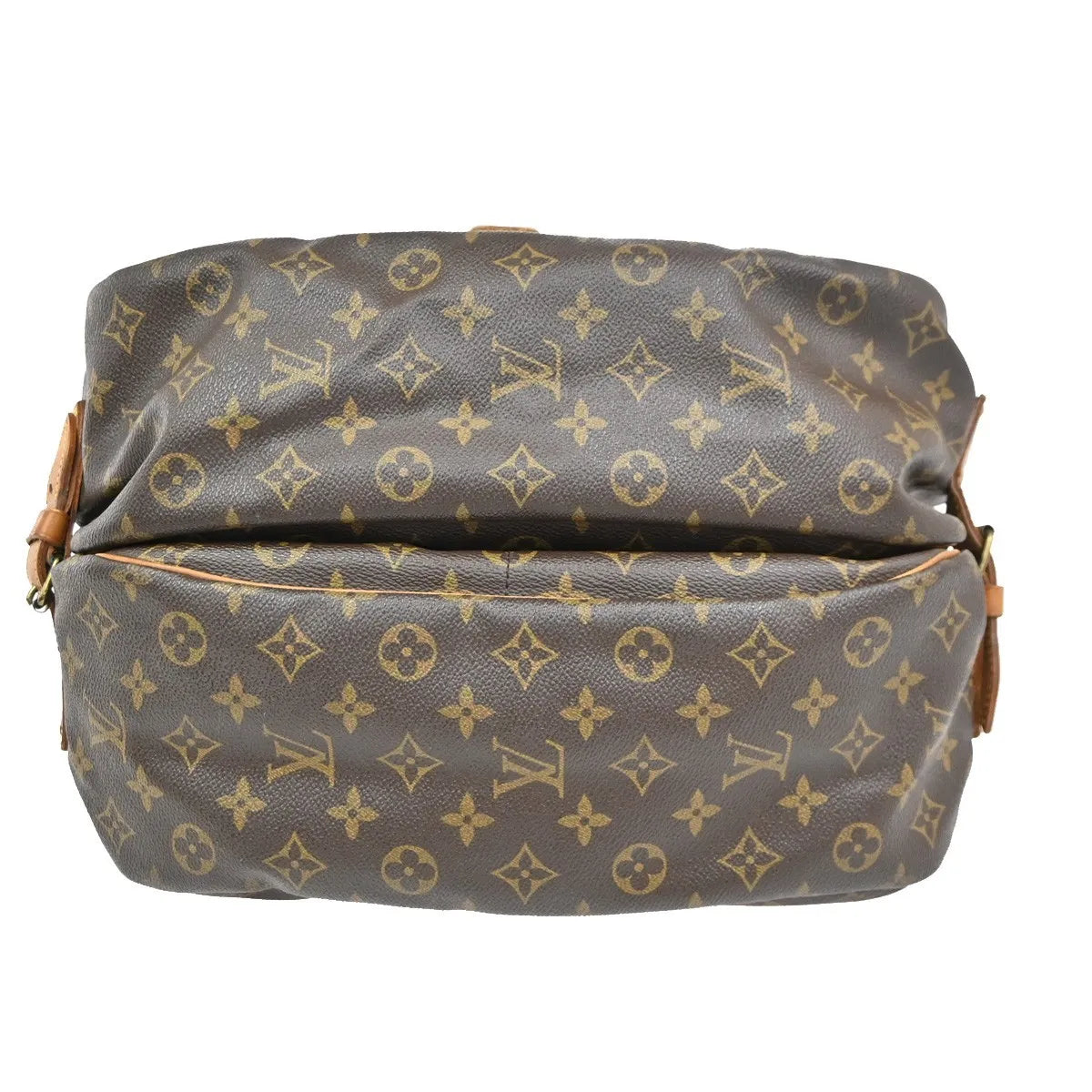 Louis Vuitton Saumur Monogram Brown Leather Shoulder Bag Bag (Pre-Owned)