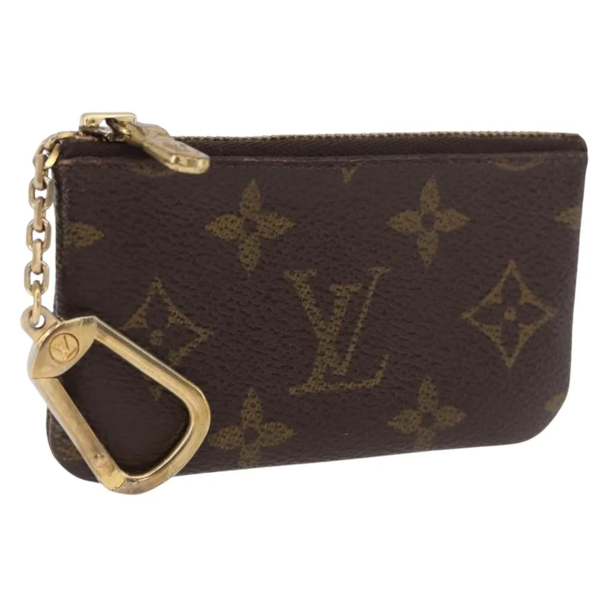 Louis Vuitton Pochette Clés Monogram Canvas Brown Canvas Wallets Accessory (Pre-Owned)