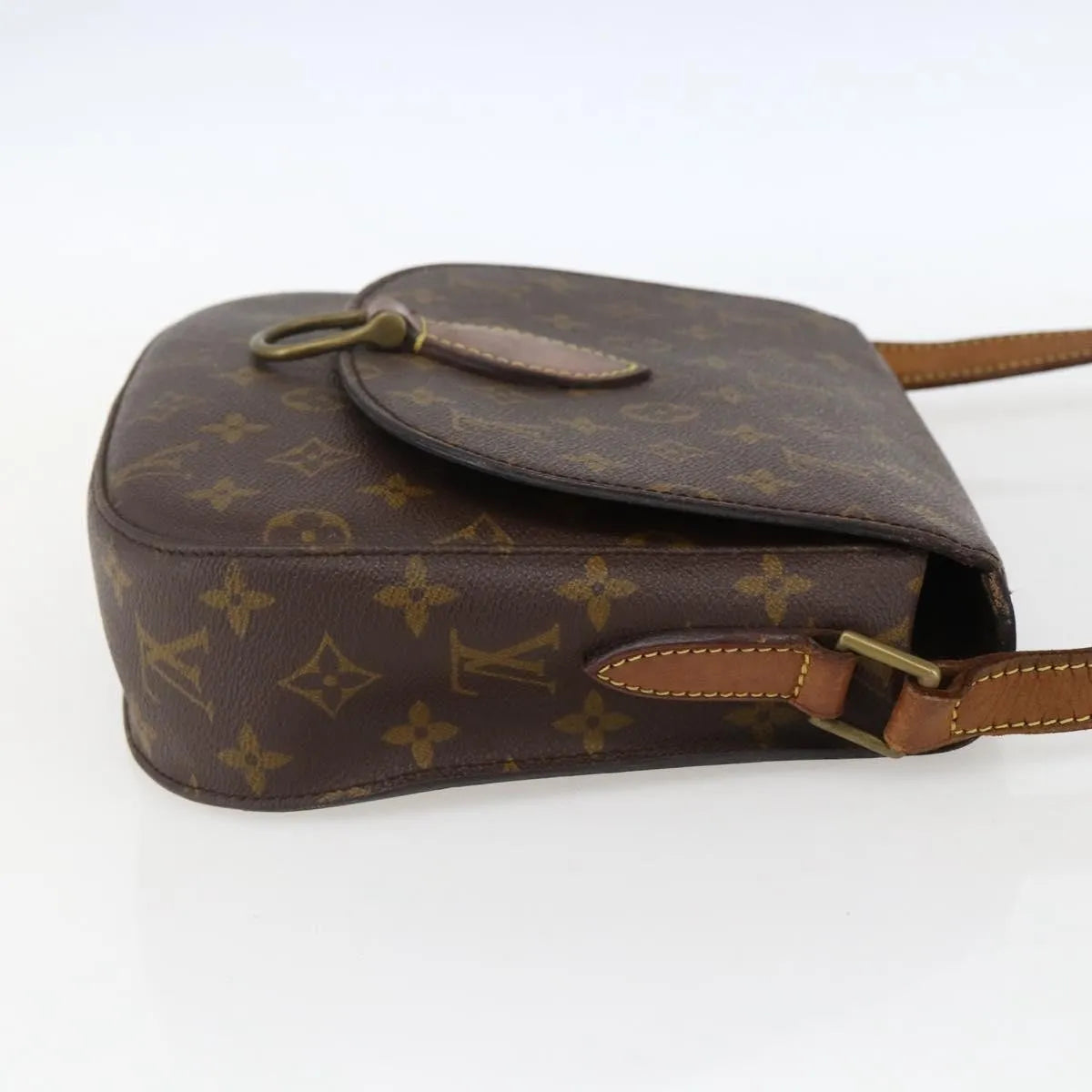 Louis Vuitton Saint Cloud Monogram Canvas Brown Canvas Shoulder Bag Bag (Pre-Owned)