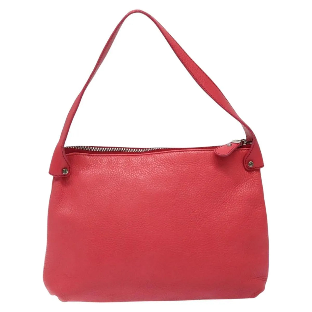 Salvatore Ferragamo Gancini Leather Pink Leather Shoulder Bag Bag (Pre-Owned)