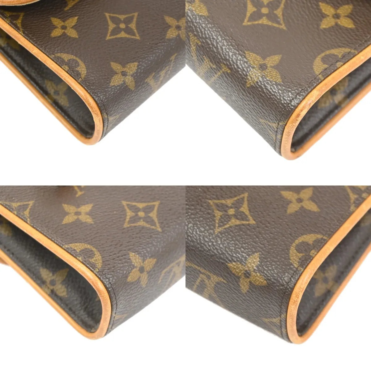 Louis Vuitton Florentine Waist Bag Monogram Brown Canvas Clutche & Pouche Bag (Pre-Owned)