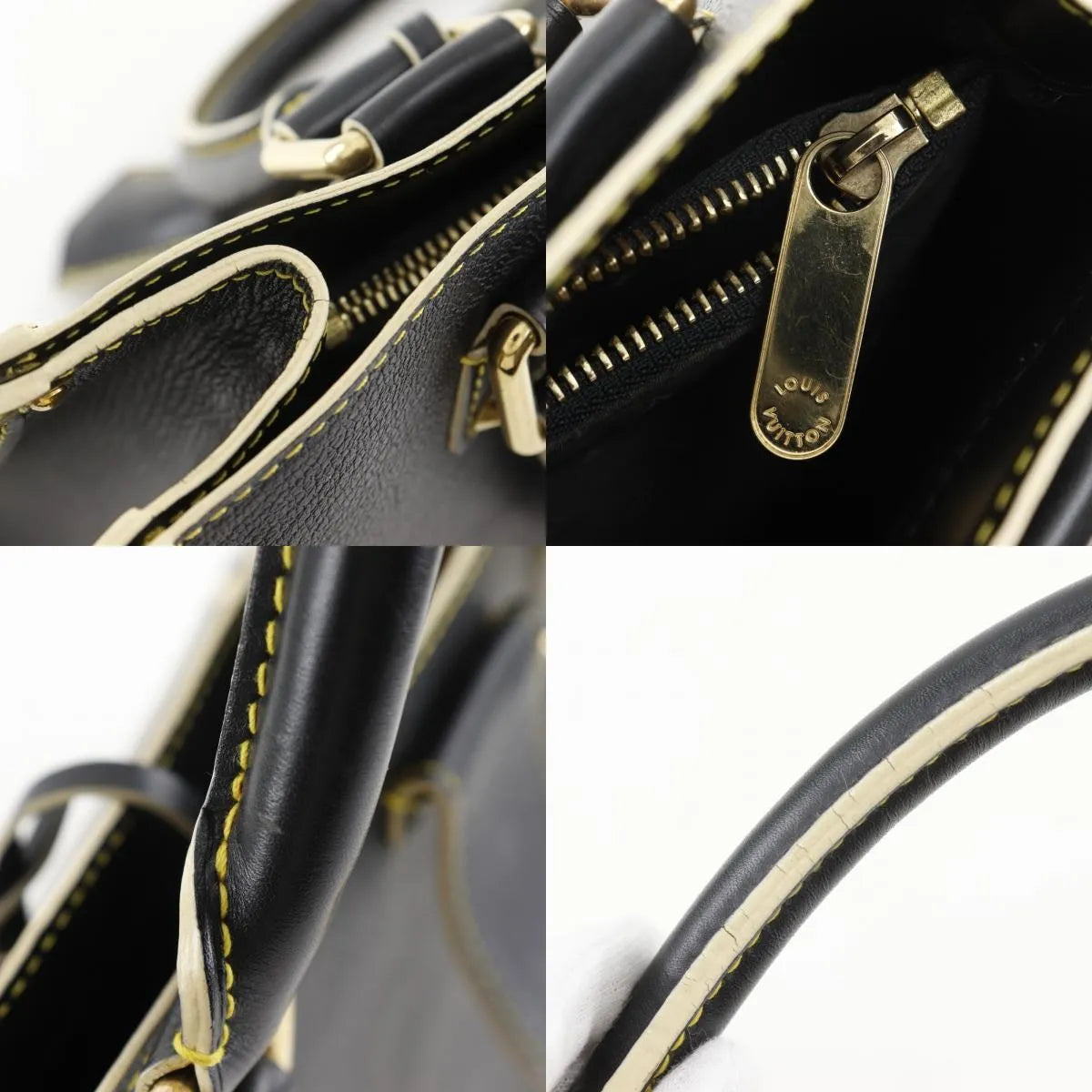 Louis Vuitton Suhali Le Fabuleux Leather Black Leather Handbag (Pre-Owned)