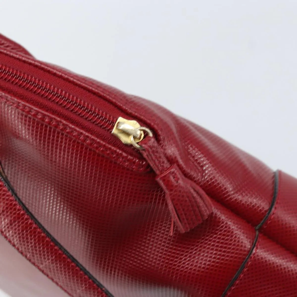 Bottega Veneta Vintage Leather Red Leather Handbag (Pre-Owned)