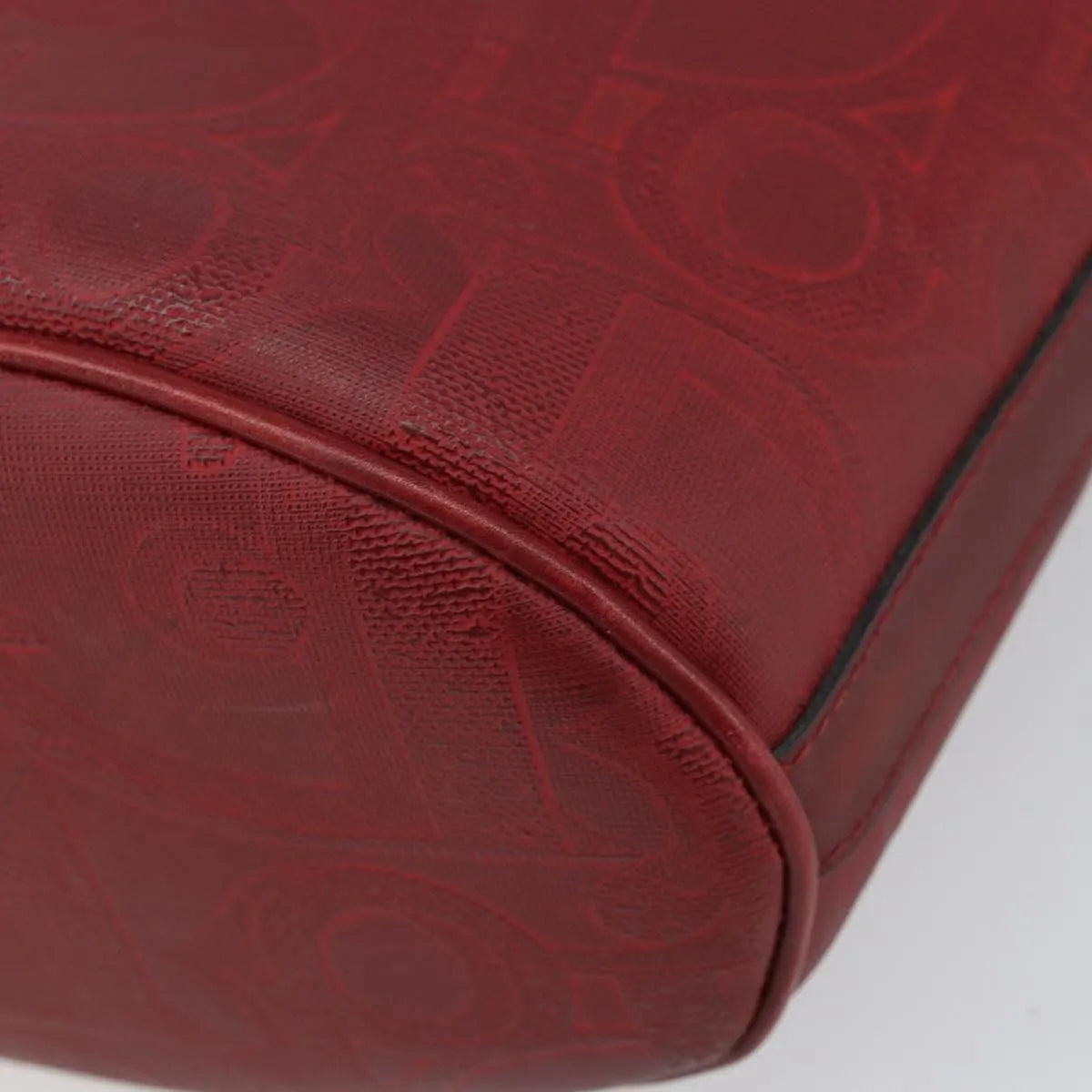 Christian Dior Vintage Trotter Canvas Red Canvas Shoulder Bag Bag (Pre-Owned)