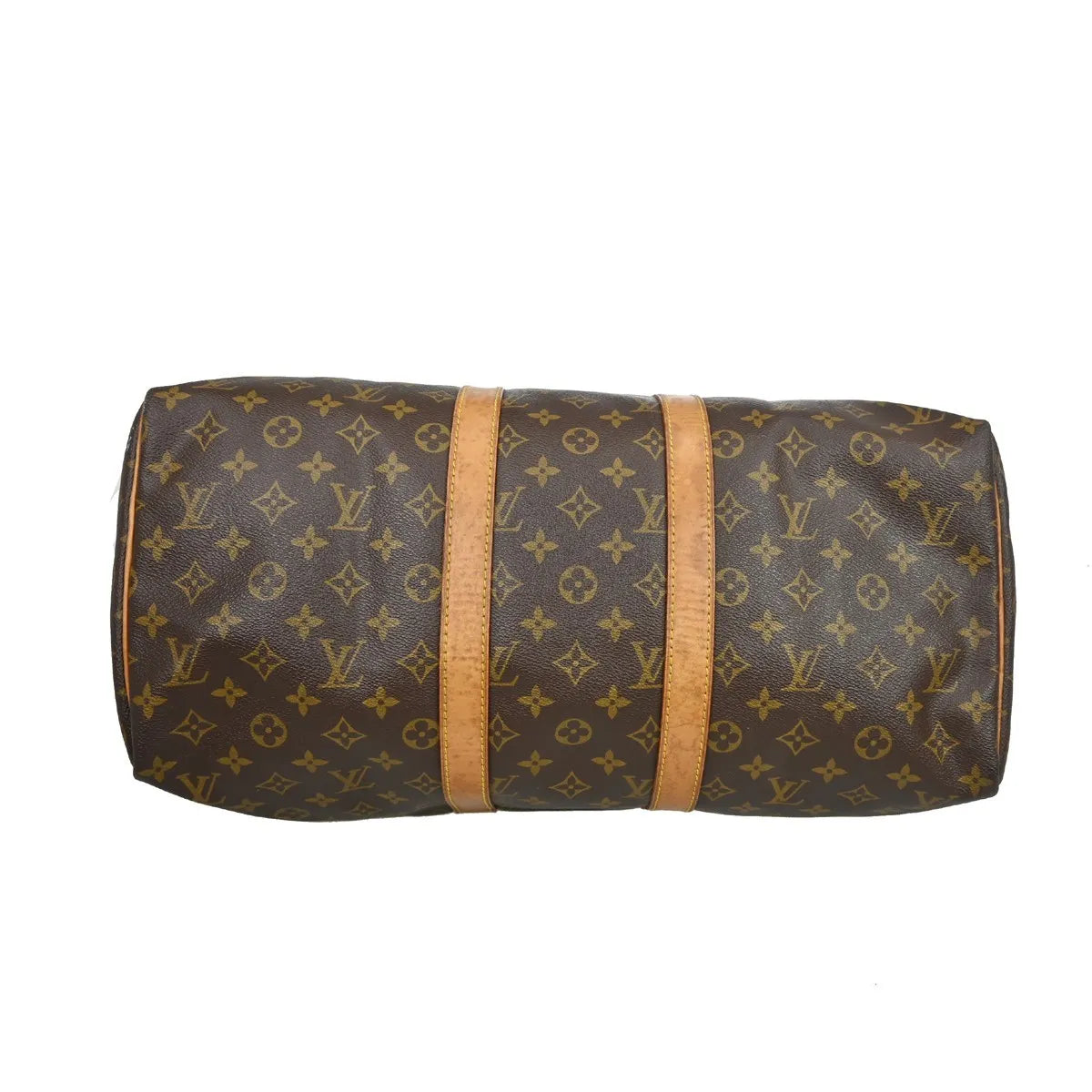 Louis Vuitton Keepall Bag Monogram Canvas Brown Canvas Travel Bag Bag (Pre-Owned)