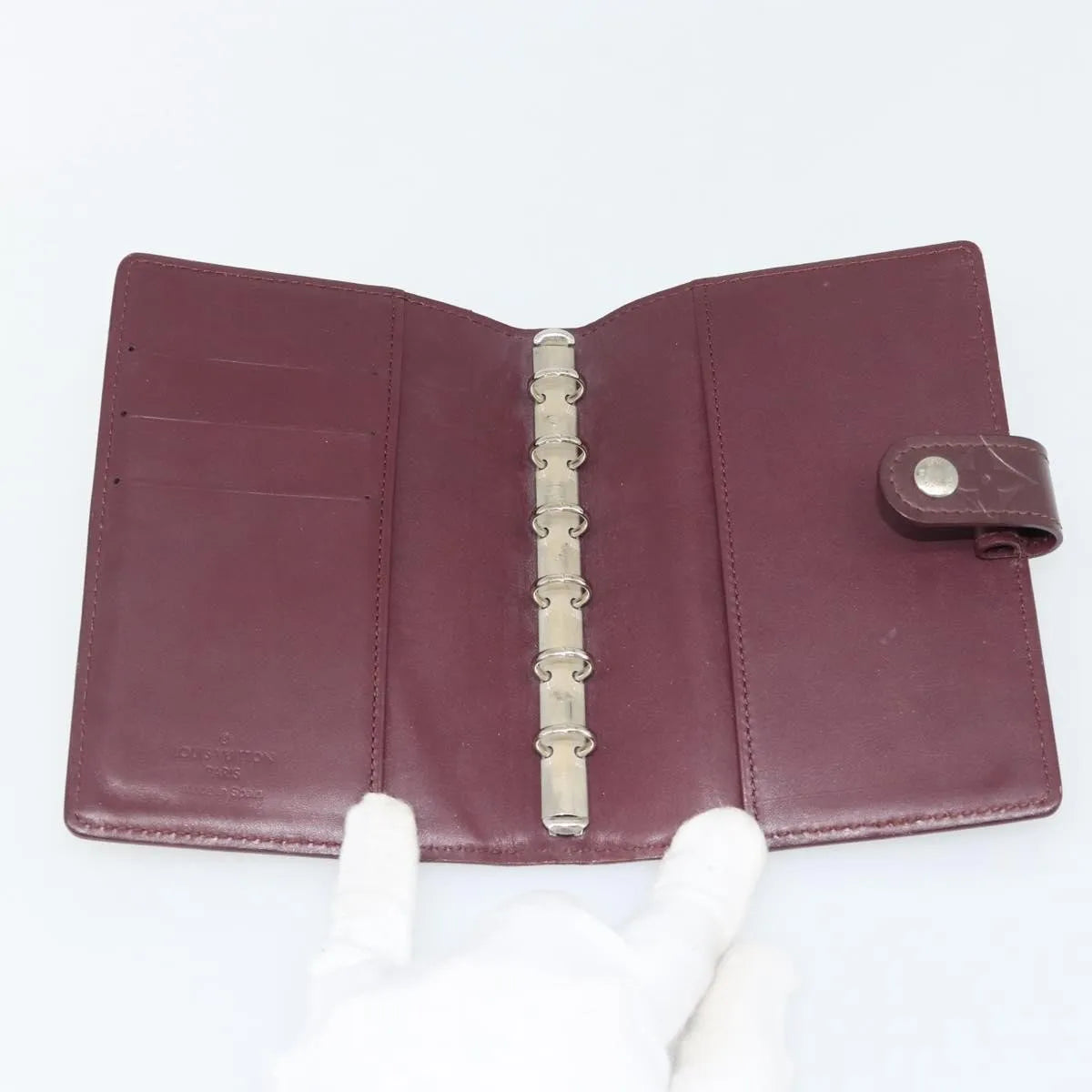 Louis Vuitton Agenda Cover Monogram Canvas Purple Canvas Clutche & Pouche Bag (Pre-Owned)