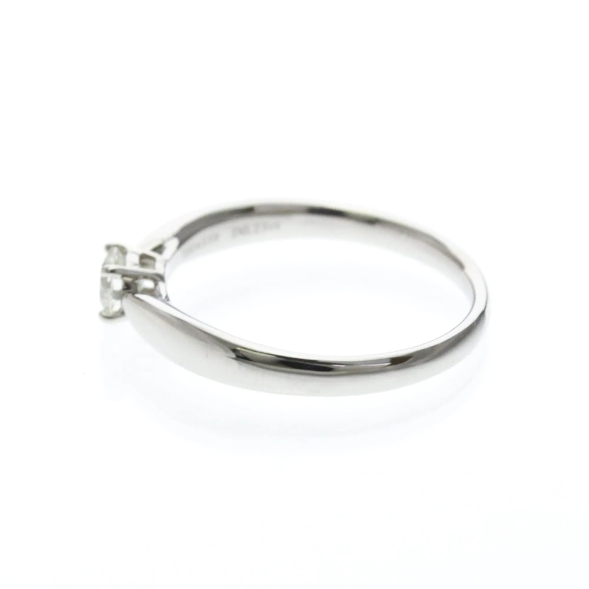 Tiffany & Co. Harmony Solitaire Platinum With Rbc Diamond Silver Platinum Ring Jewelry (Pre-Owned)