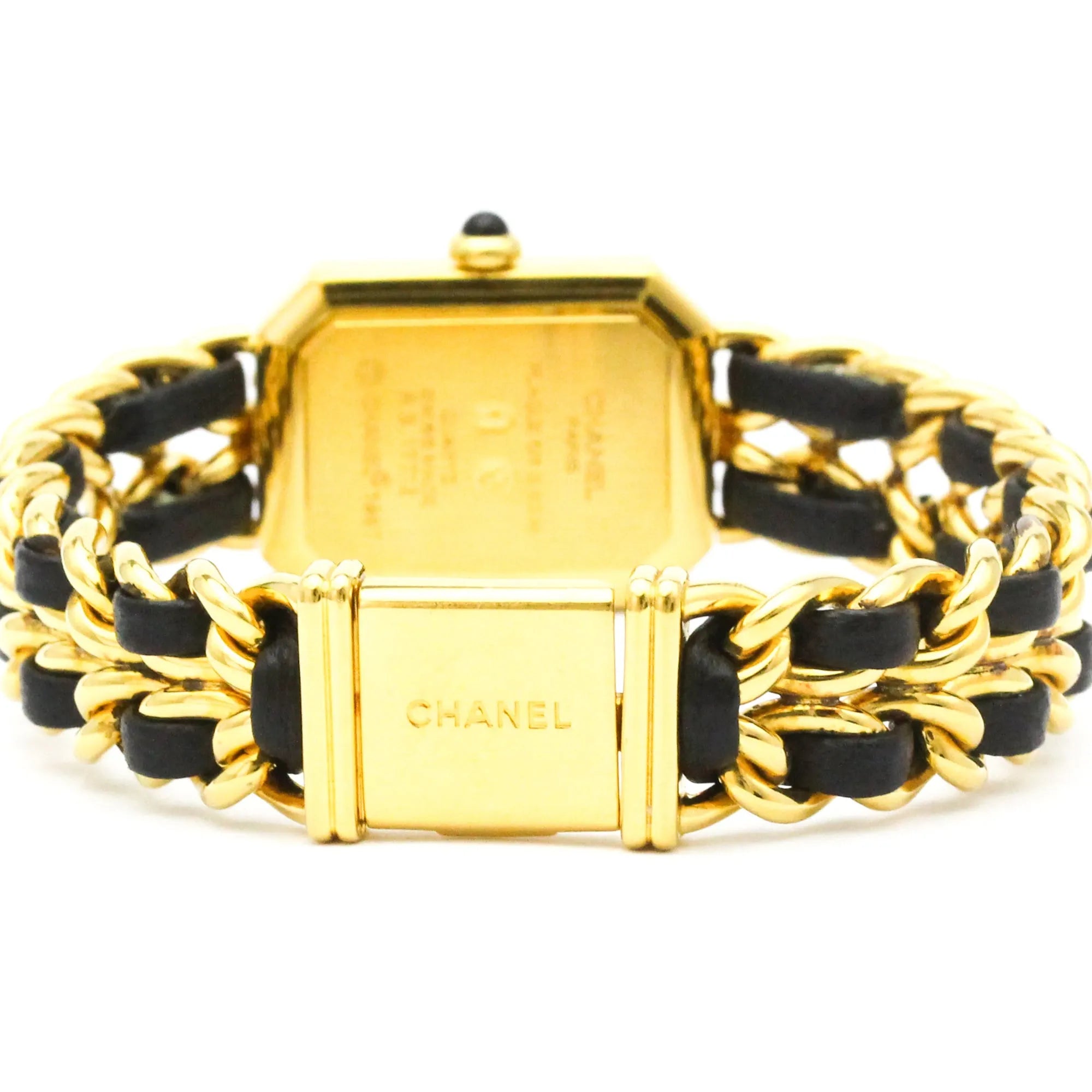 Chanel Premiere Rock Quartz Watch Plated Metal And Leather Watch (Pre-Owned)