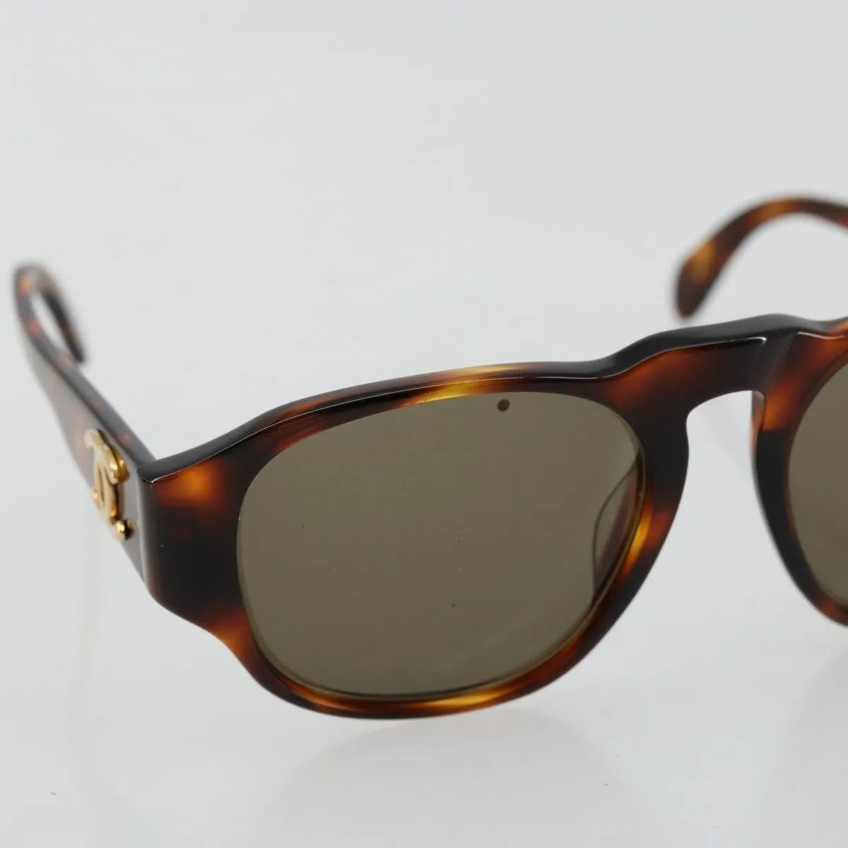 Chanel Logo Cc Sunglasses Plastic Brown Plastic Sunglasse Accessory (Pre-Owned)