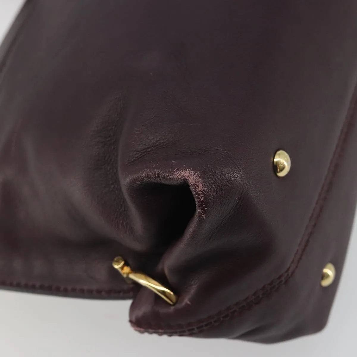 Salvatore Ferragamo Sofia Satchel Smooth Leather Purple Leather Handbag (Pre-Owned)