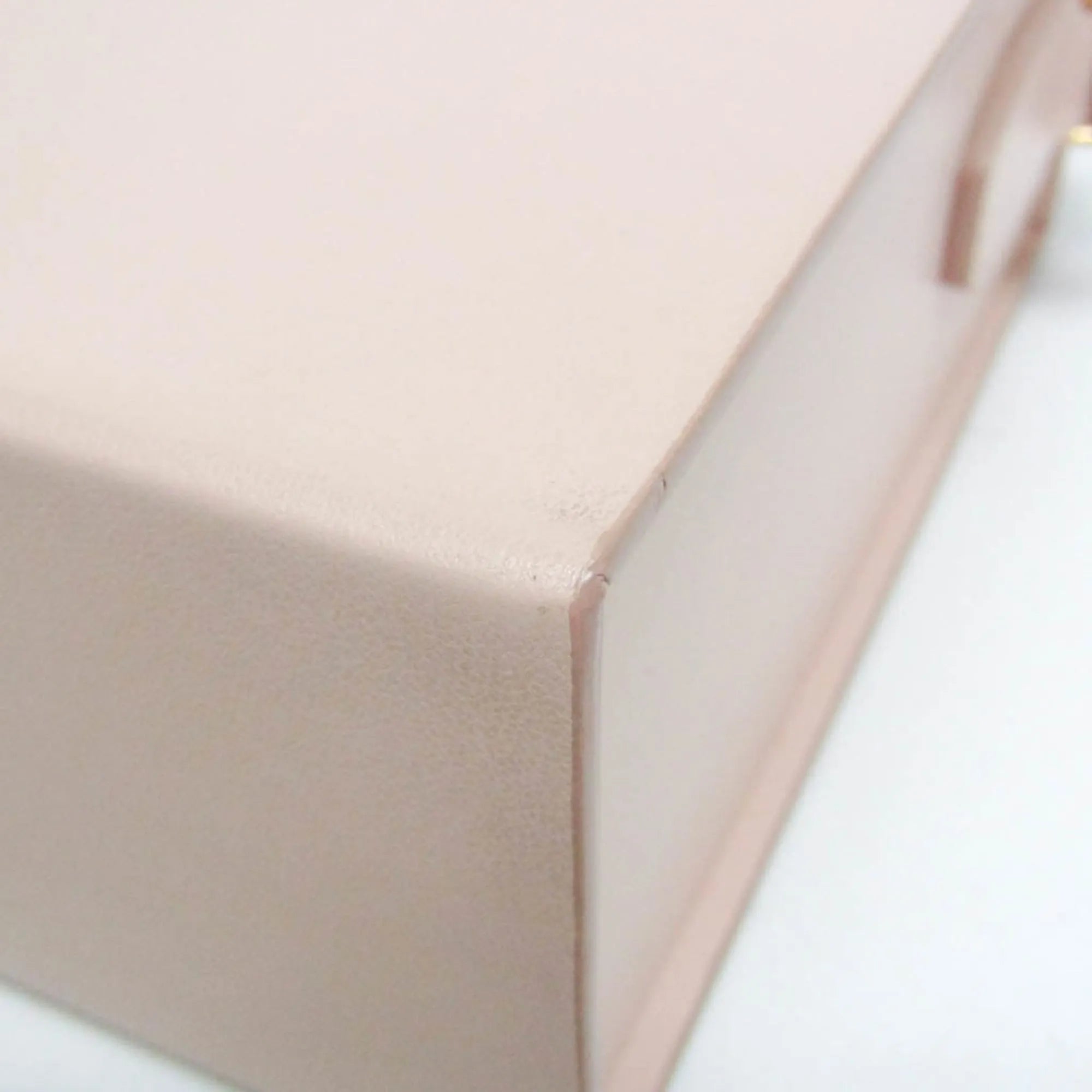 Fendi Logo Vertical Box Leather Pink Leather Shoulder Bag Bag (Pre-Owned)