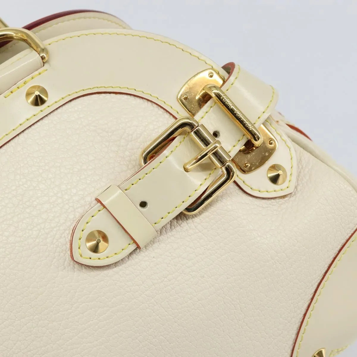 Louis Vuitton Suhali Le Radieux Leather White Leather Handbag (Pre-Owned)