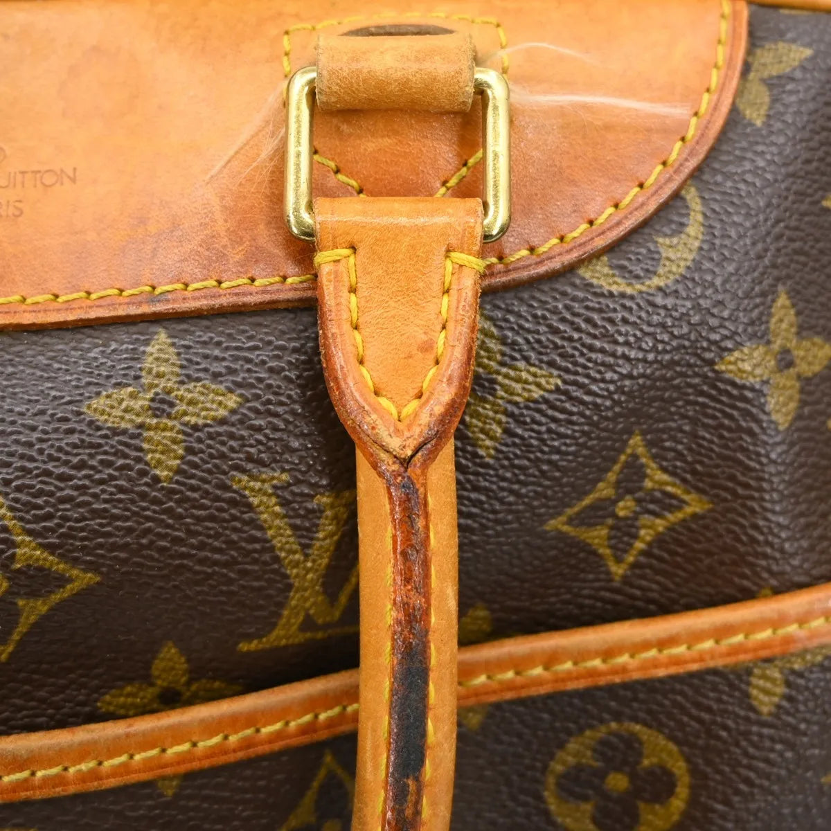 Louis Vuitton Deauville Monogram Canvas Brown Canvas Handbag (Pre-Owned)