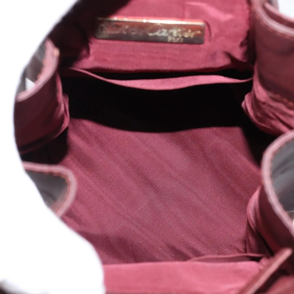 Cartier Must De Cartier Leather Burgundy Leather Shoulder Bag Bag (Pre-Owned)