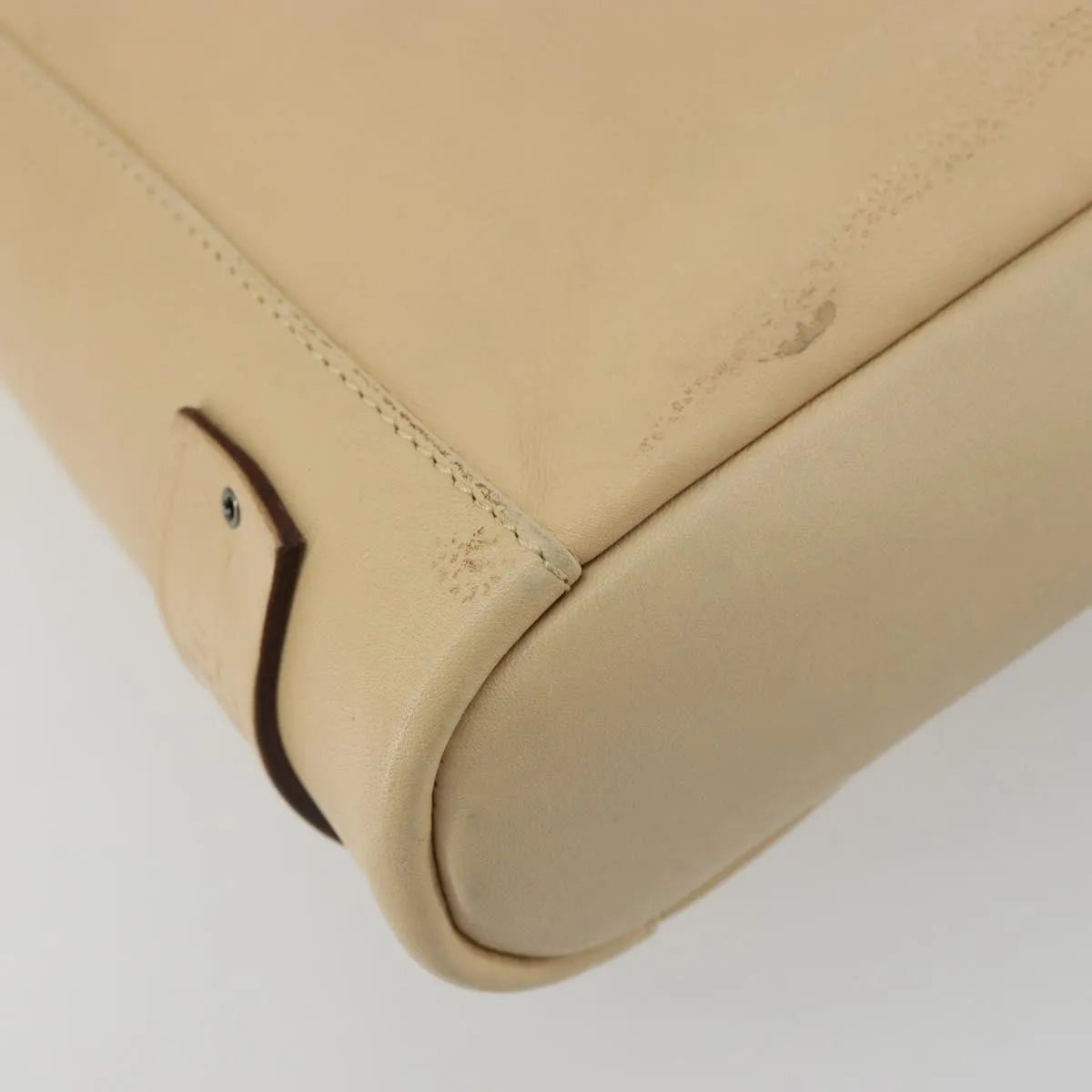 Gucci Vintage Flat Messenger Leather Beige Leather Shoulder Bag Bag (Pre-Owned)