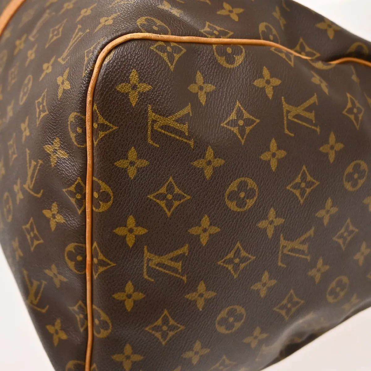 Louis Vuitton Keepall Canvas Brown Canvas Travel Bag Bag (Pre-Owned)